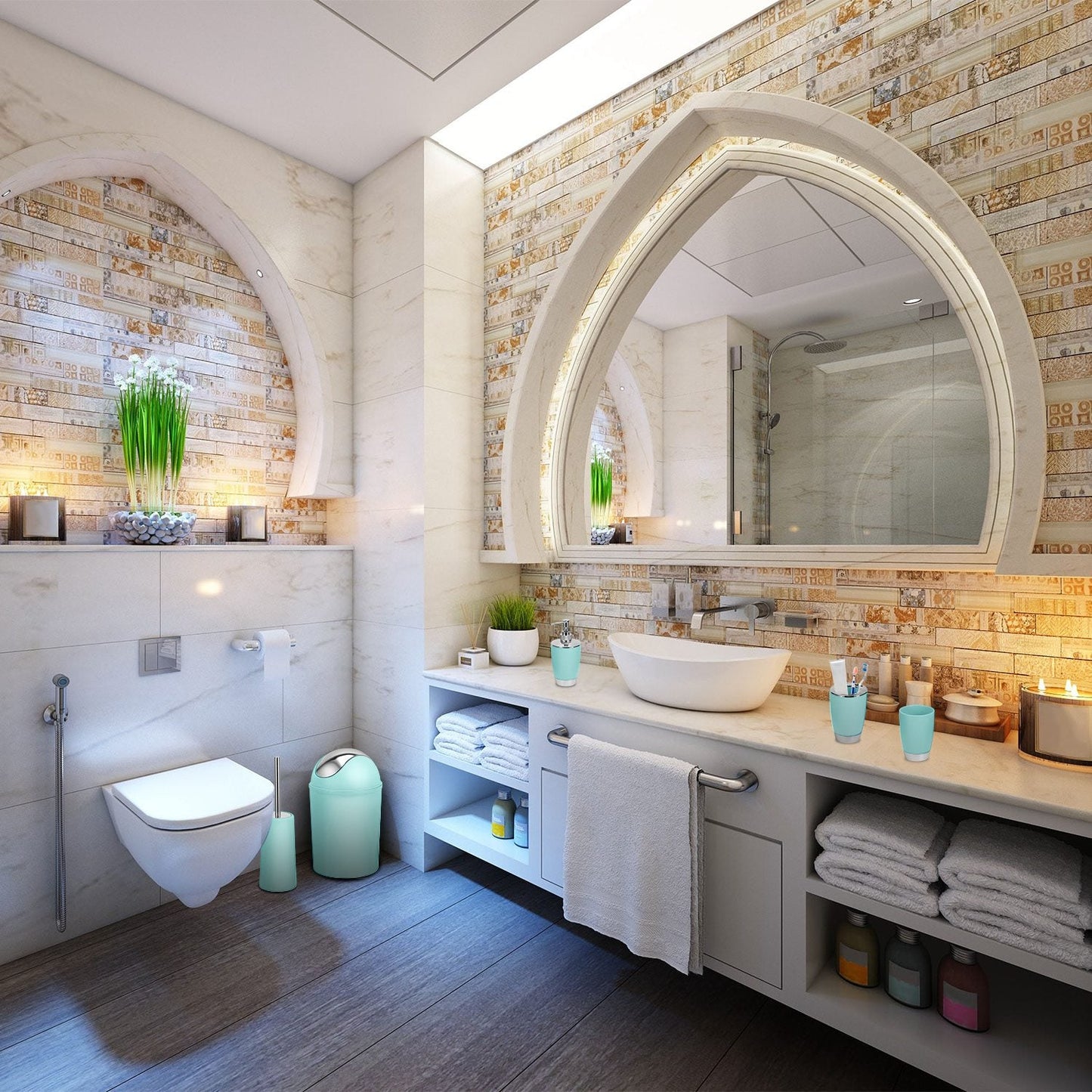 6-Piece Bathroom Accessories Set