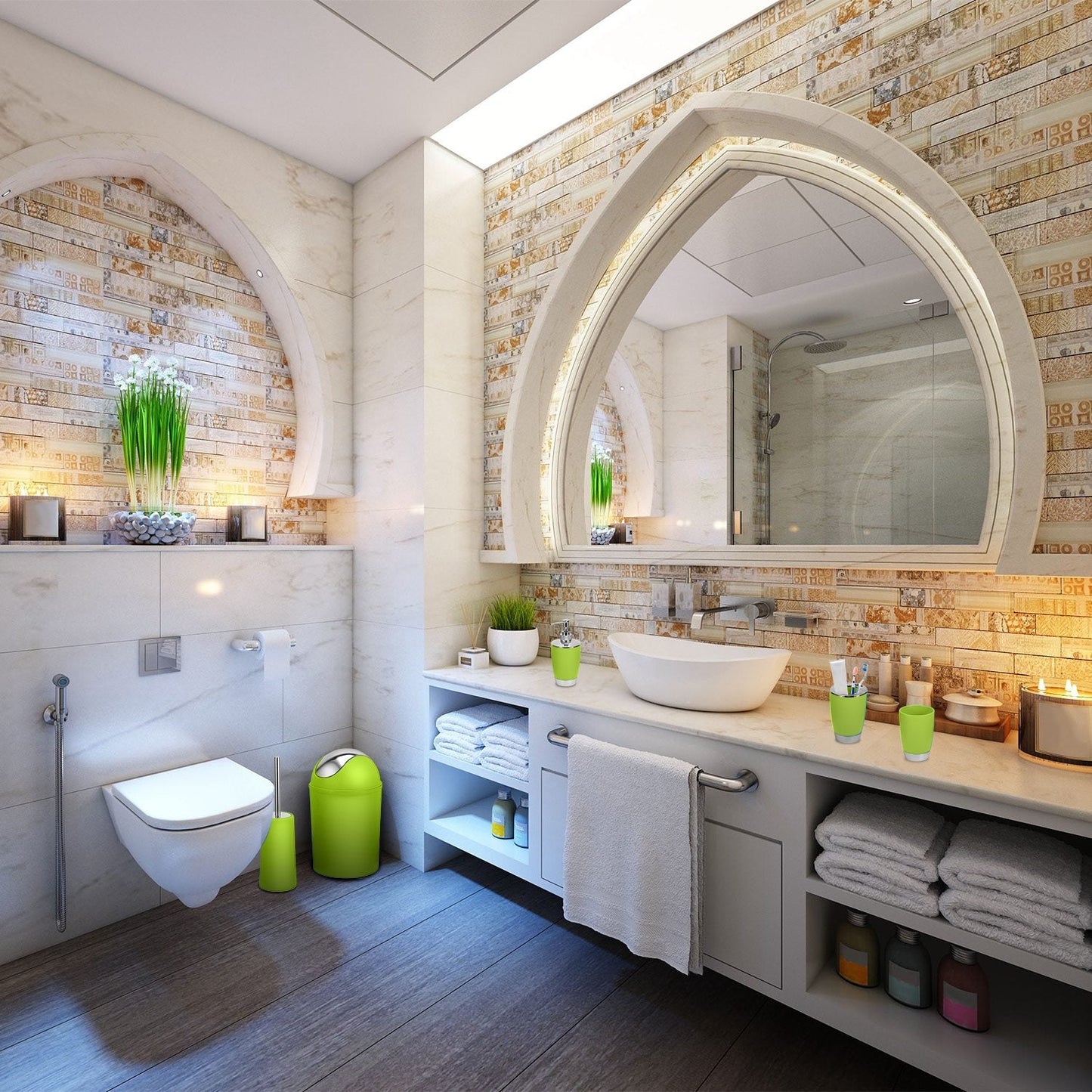 6-Piece Bathroom Accessories Set