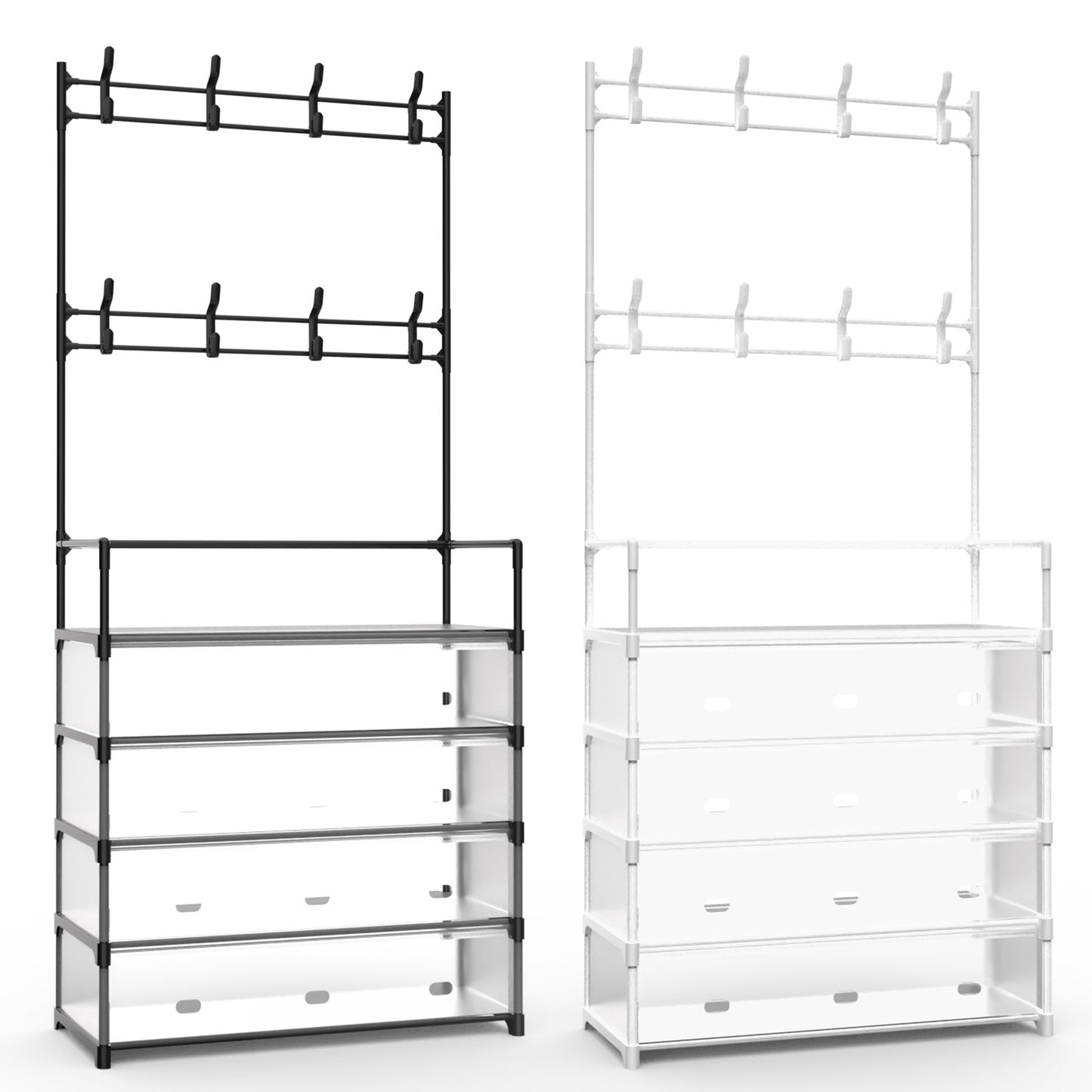 Dustproof Hall Tree Coat & Shoe Rack