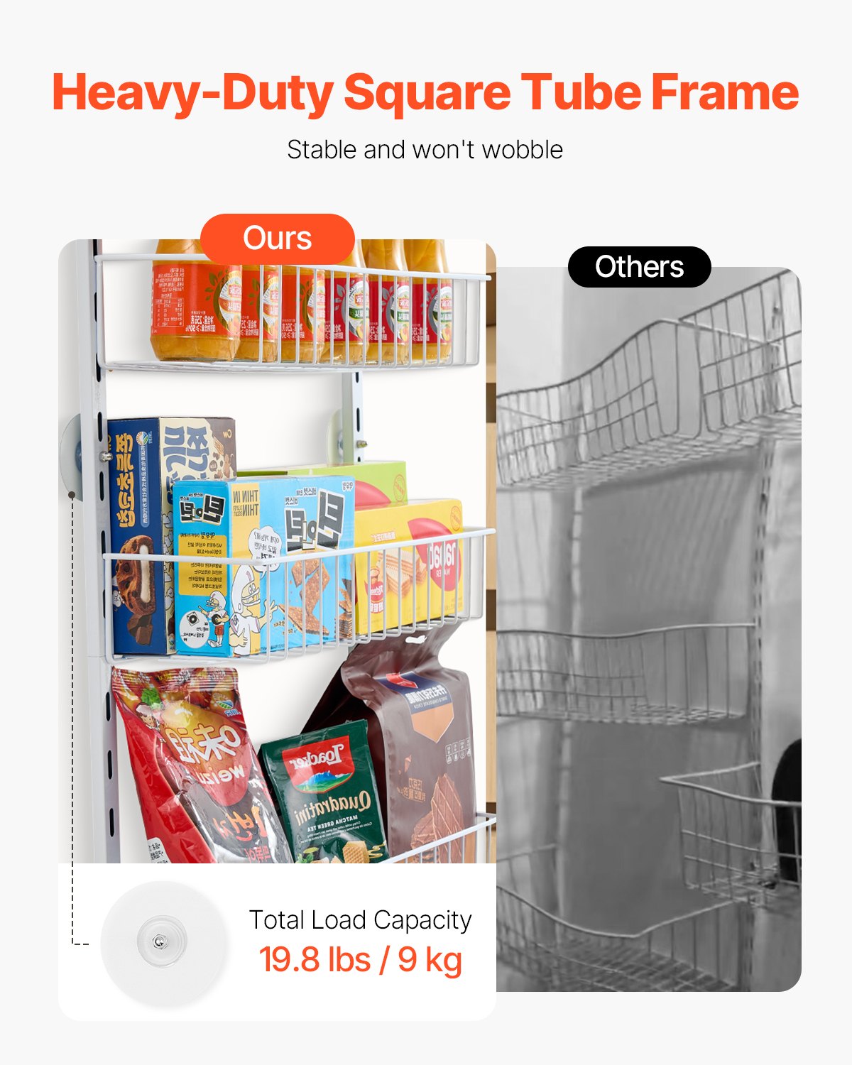 6-Tier Over-the-Door Pantry Organizer