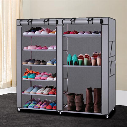 12-Grid Freestanding Shoe Cabinet