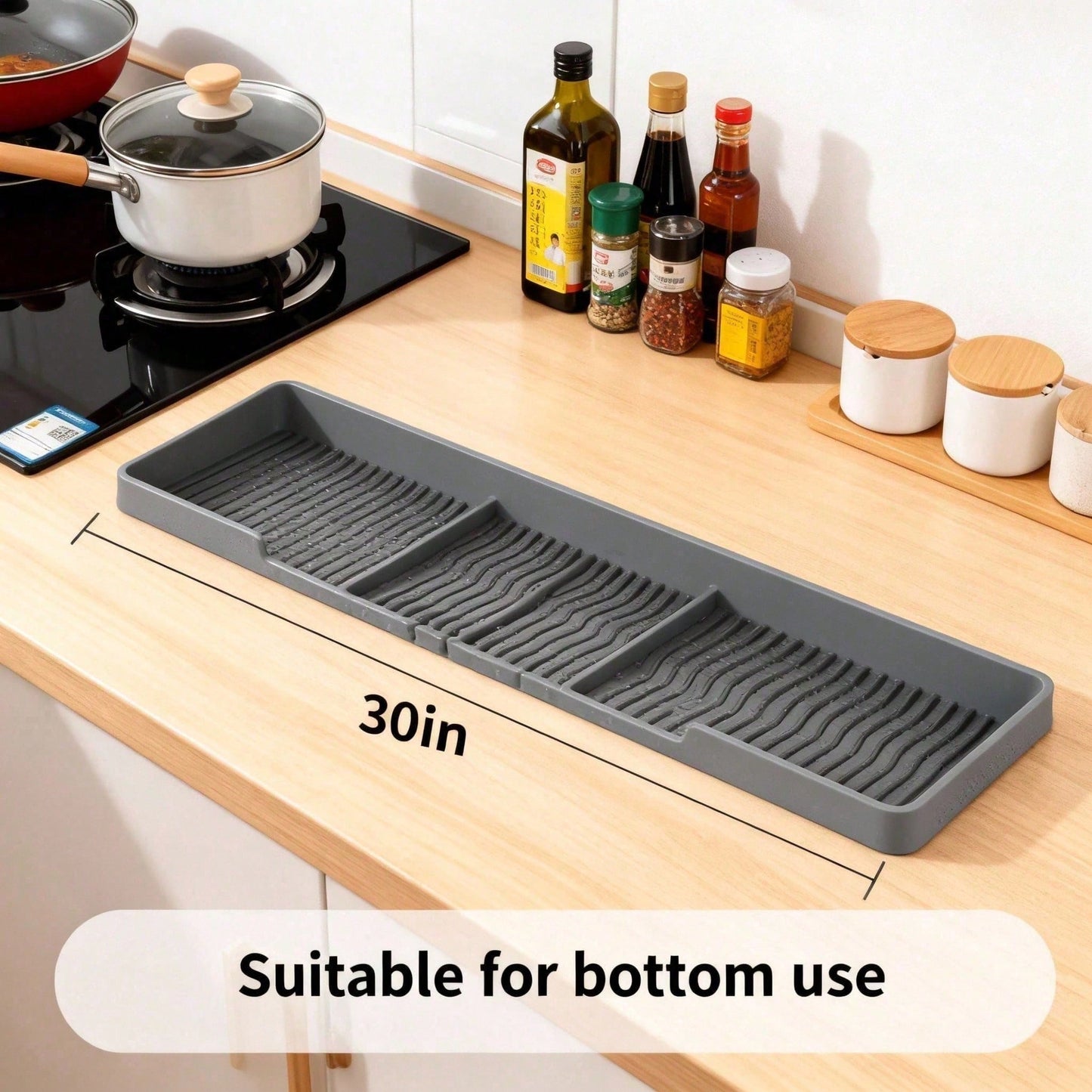 Heat-Resistant Stove Top Shelf Rack