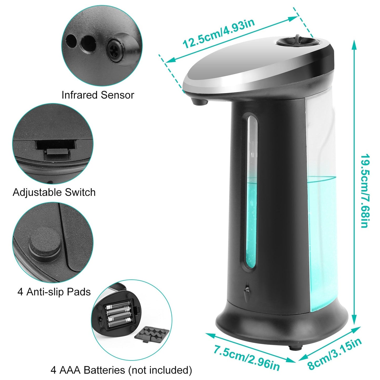 Automatic Touchless Soap Dispenser (400ml)