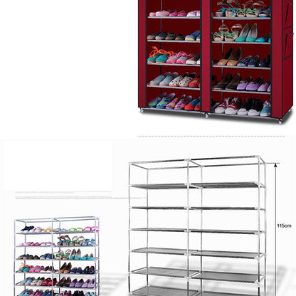 12-Grid Freestanding Shoe Cabinet