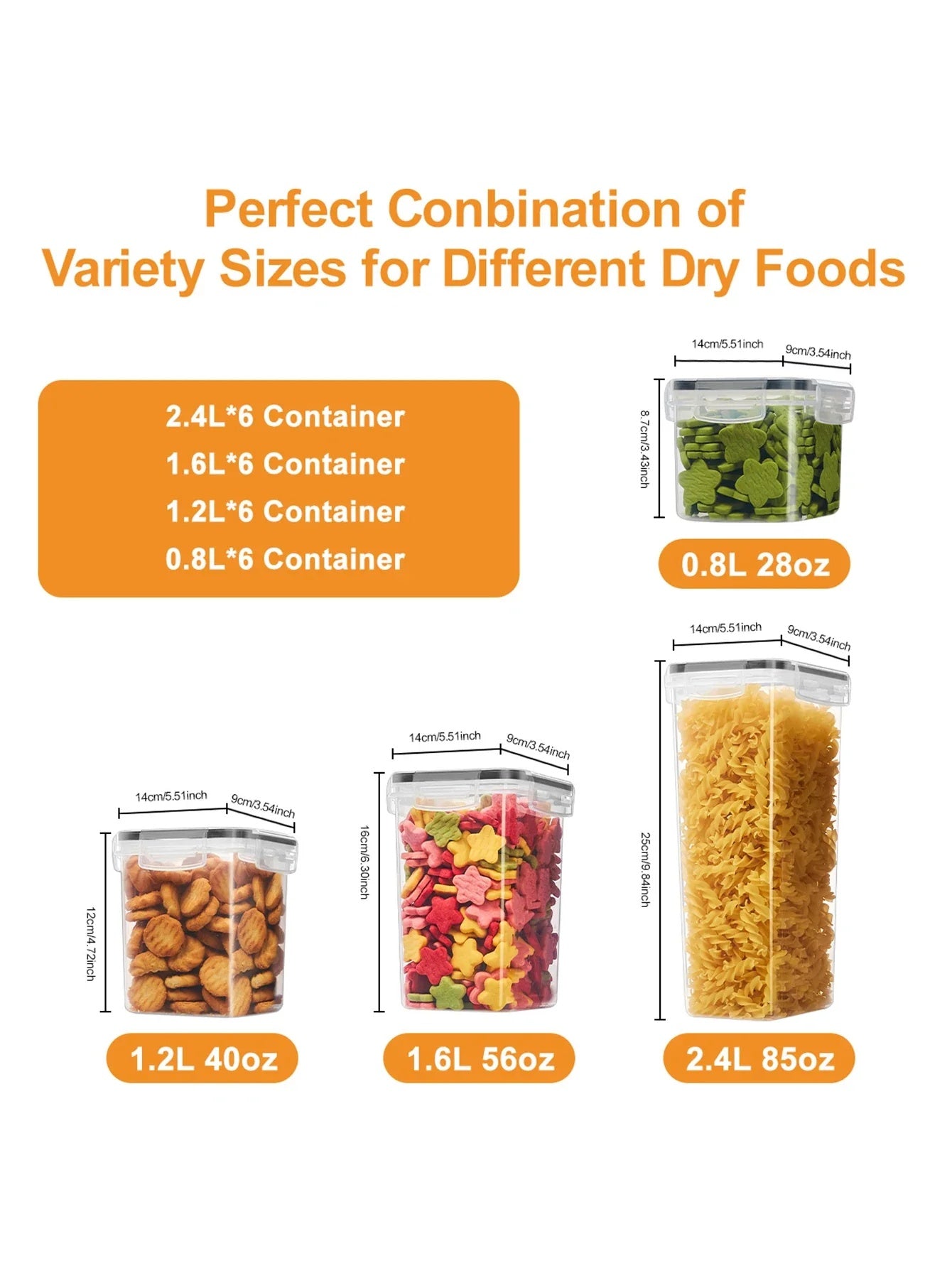 Airtight Food Storage Containers Set (48-Piece)