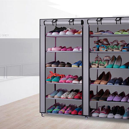12-Grid Freestanding Shoe Cabinet
