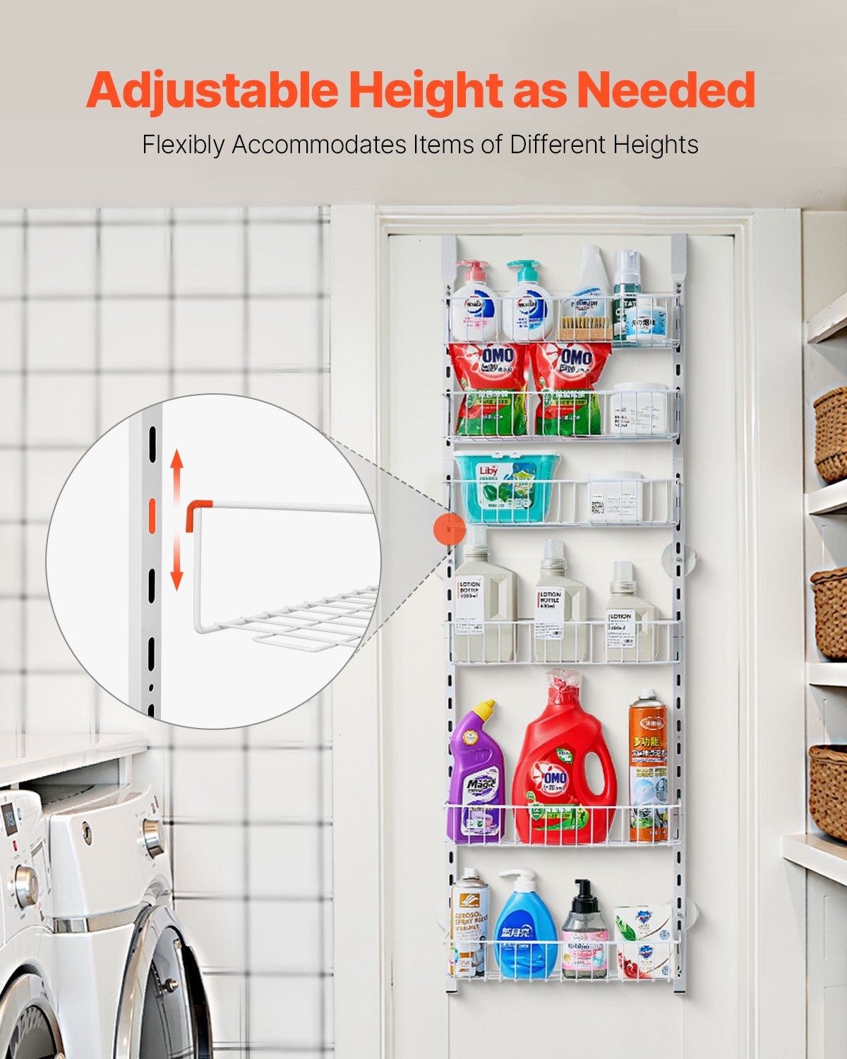 6-Tier Over-the-Door Pantry Organizer
